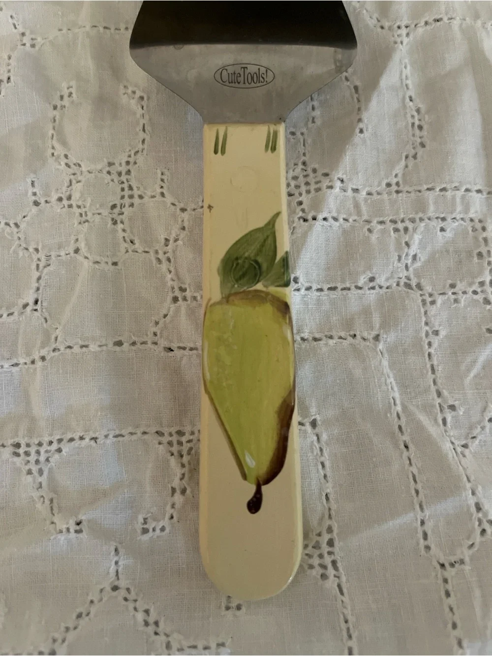 Cute Tools Decorative Yellow Pear Handled Cake Server